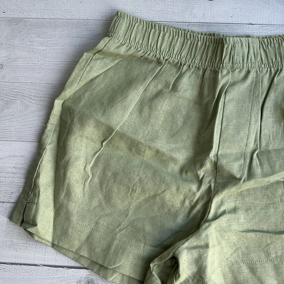 NWT LA Hearts Light Green Linen Shorts XS - Picture 3 of 6